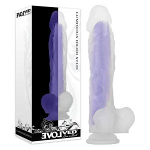 10.5 Evolved Luminous Dildo STUD Glow in the Dark Dong Veined Sex Toy