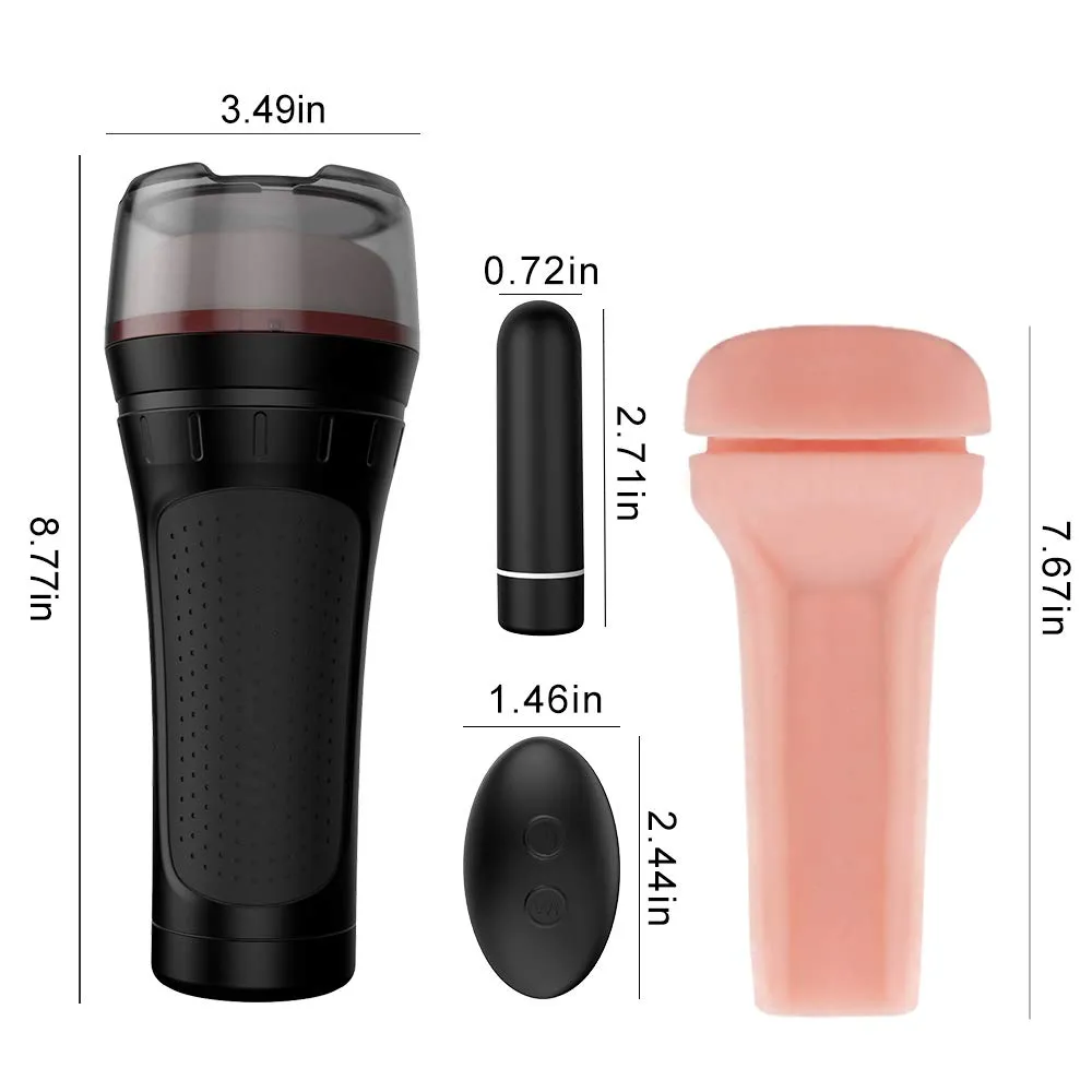 3D Realistic Virgin Vibrating Powered Pocket Pussy Male Masturbator
