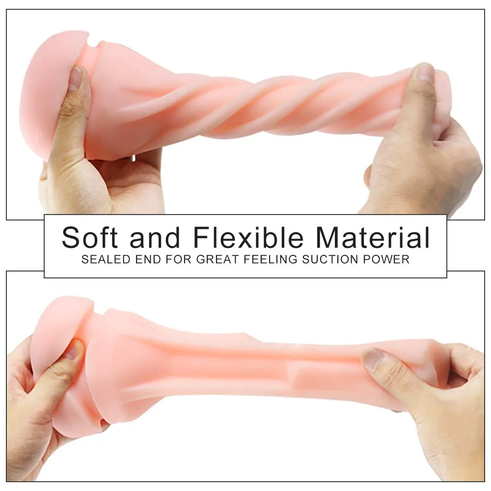 3D Realistic Virgin Vibrating Powered Pocket Pussy Male Masturbator