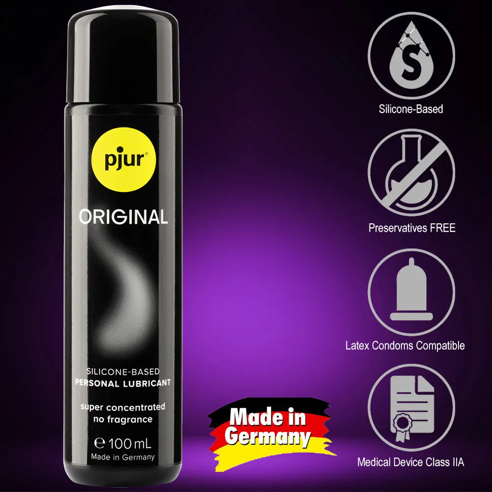 3x Pjur Original 100ml Bodyglide Personal Lubricant Silicone Sex Lube