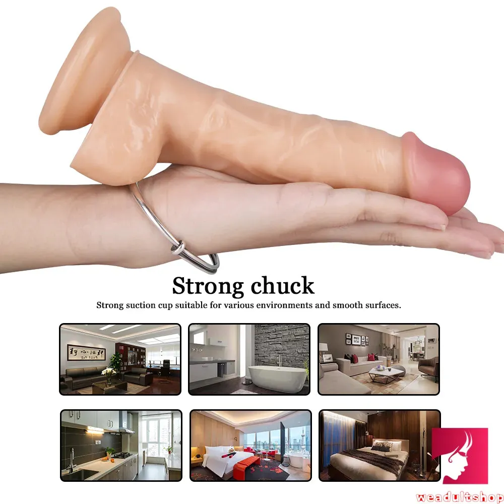 7.28in Realistic Dildo Flexible Penis With Textured Shaft Sextoy