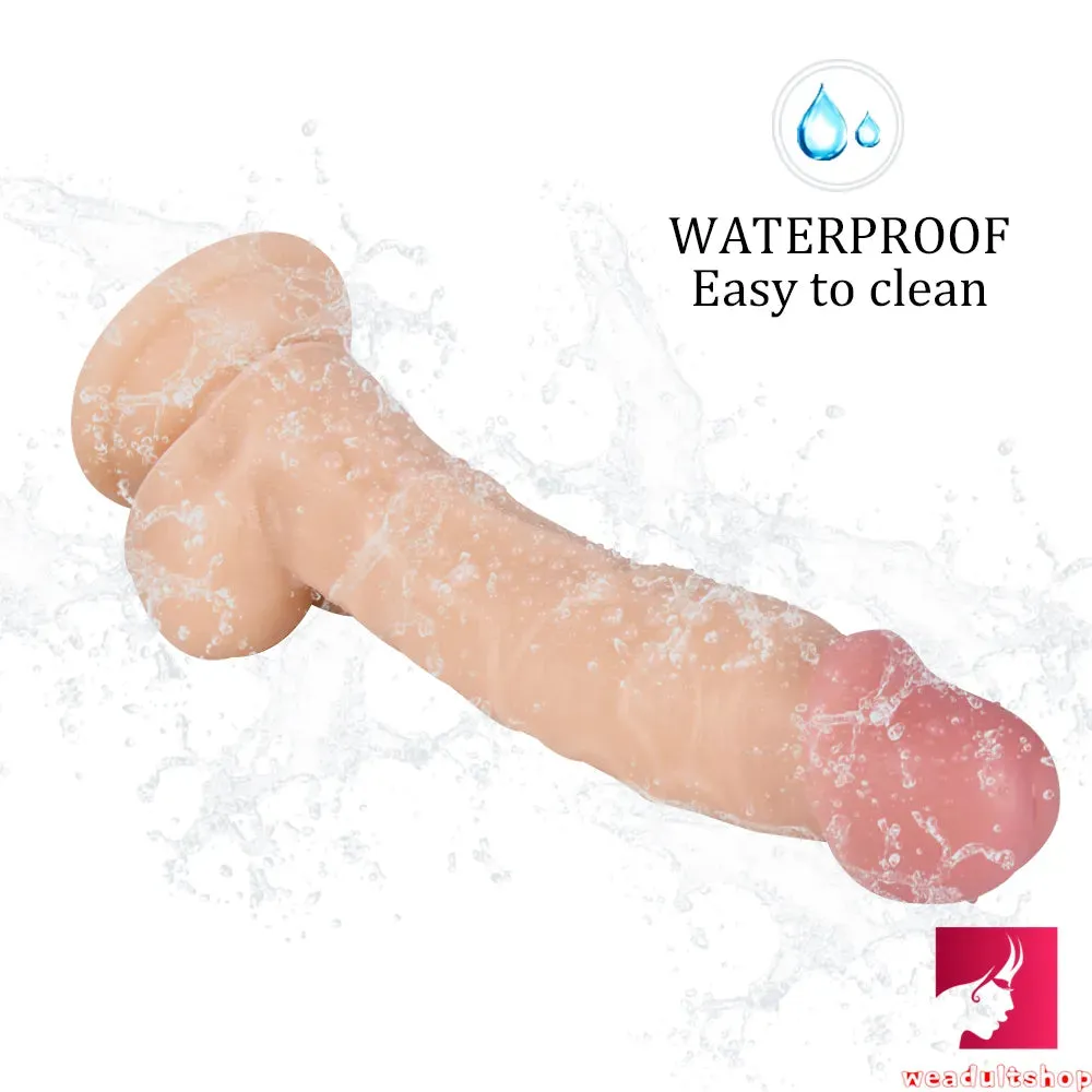 7.28in Realistic Dildo Flexible Penis With Textured Shaft Sextoy