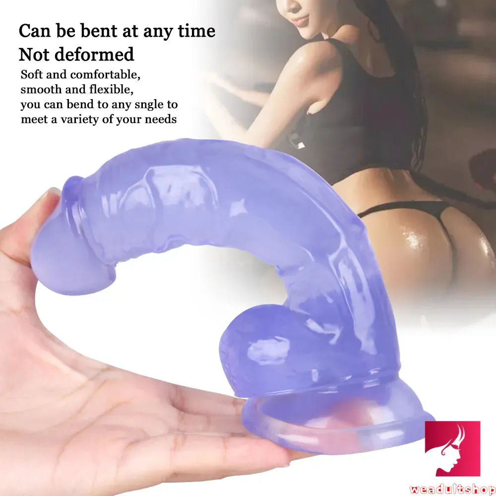 7.28in Realistic Dildo Flexible Penis With Textured Shaft Sextoy