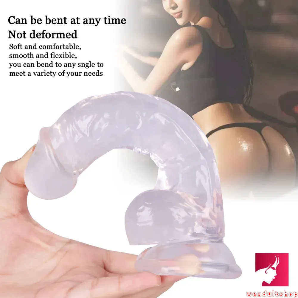7.28in Realistic Dildo Flexible Penis With Textured Shaft Sextoy