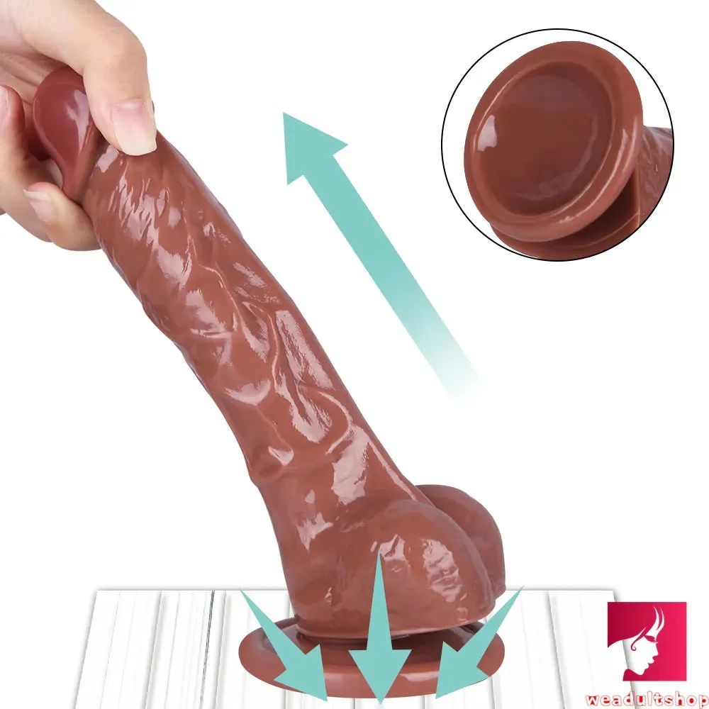 7.28in Realistic Dildo Flexible Penis With Textured Shaft Sextoy