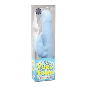 Aqua Classic - Purufuwa Textured Rabbit Vibrator (Blue)