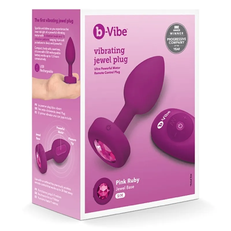 b-Vibe Vibrating Jewel Remote Control Plug