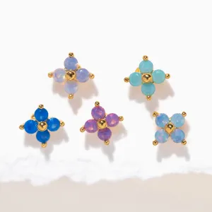 Beautiful Blossom Stud Set - Gold Earrings
