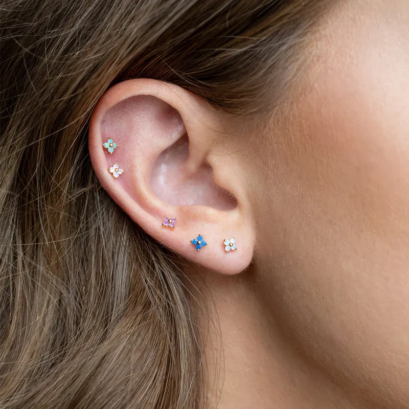 Beautiful Blossom Stud Set - Gold Earrings