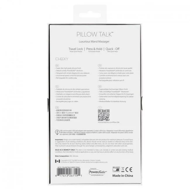 BMS - Pillow Talk Cheeky Luxurious Wand Massager