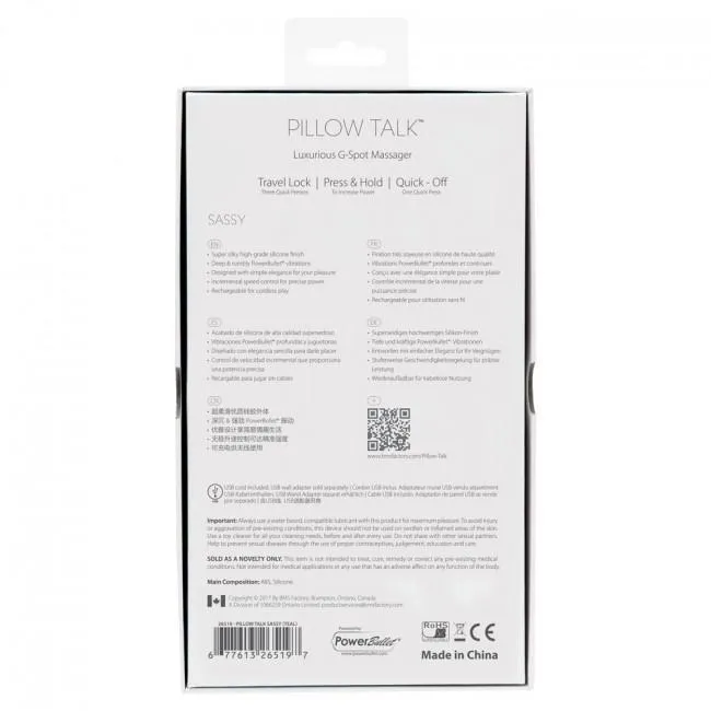 BMS - Pillow Talk Sassy Luxurious G Spot Vibrator