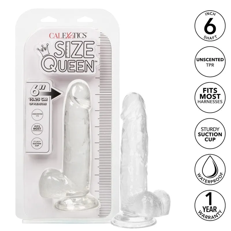 Calexotics Queen 6 Dildo Clear