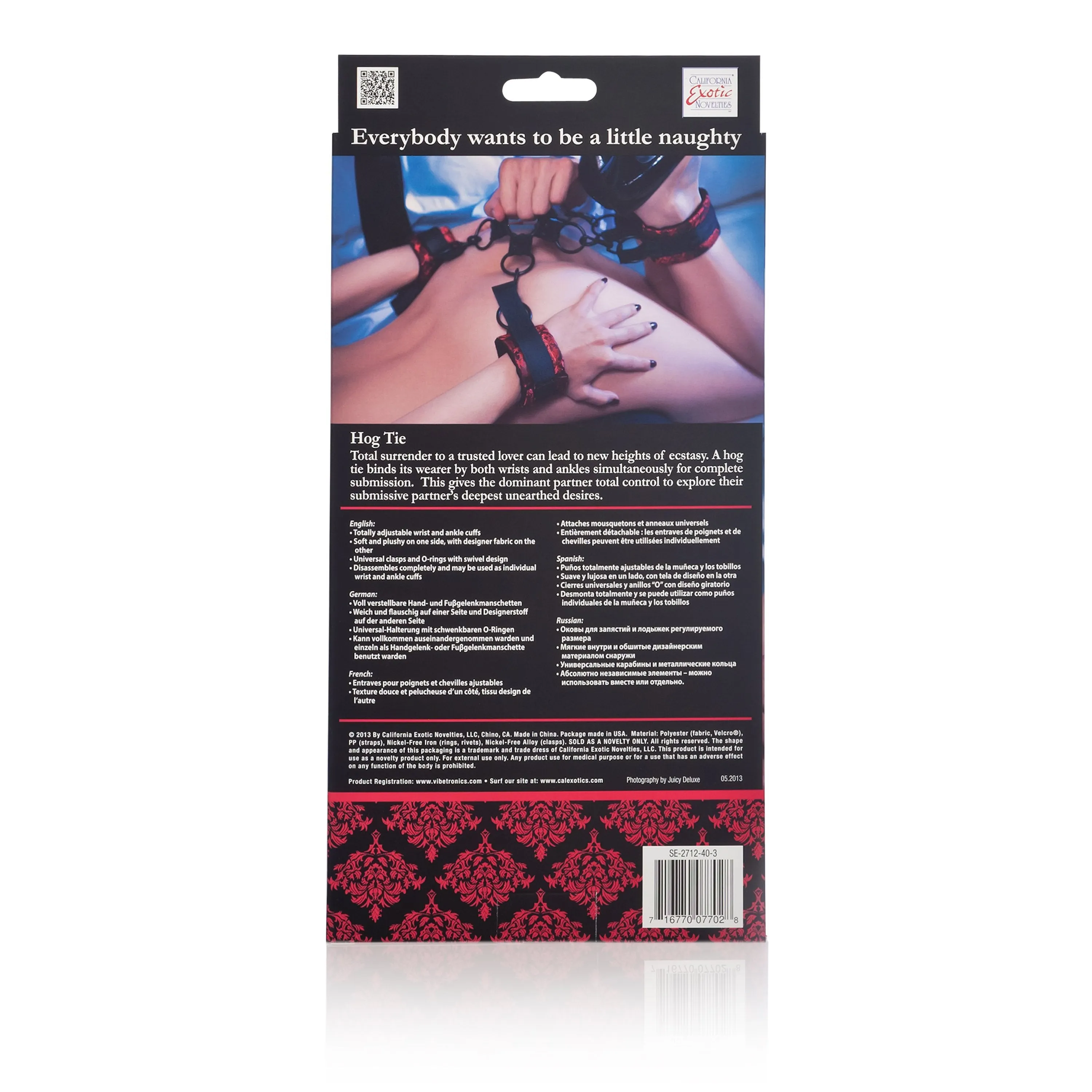 California Exotics - Scandal Hog Tie (Red)