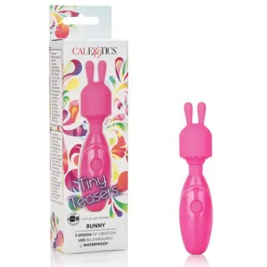 California Exotics - Tiny Teasers Rechargeable Bunny Wand Massager (Pink)
