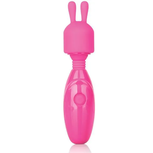 California Exotics - Tiny Teasers Rechargeable Bunny Wand Massager (Pink)