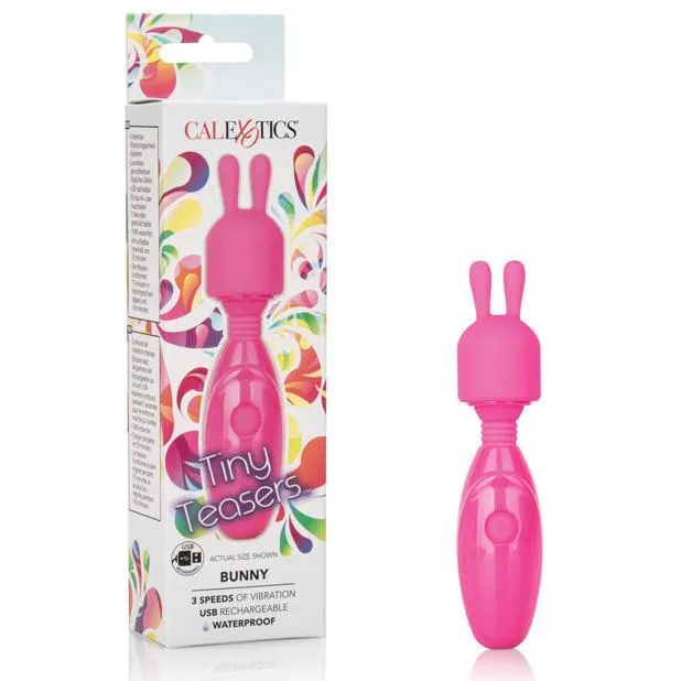 California Exotics - Tiny Teasers Rechargeable Bunny Wand Massager (Pink)