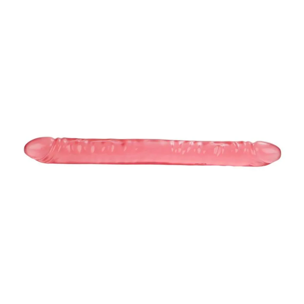California Exotics - Translucence Veined Double Dong 17 (Pink)
