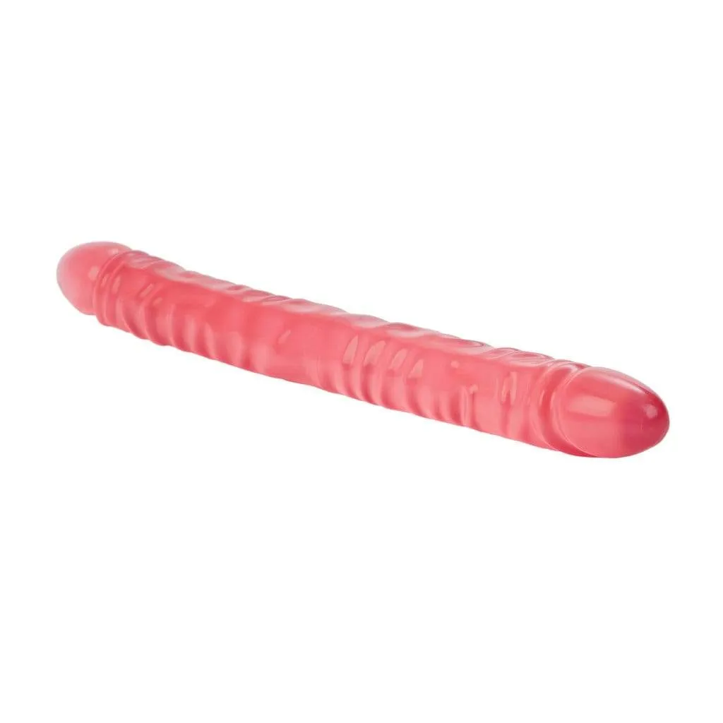California Exotics - Translucence Veined Double Dong 17 (Pink)