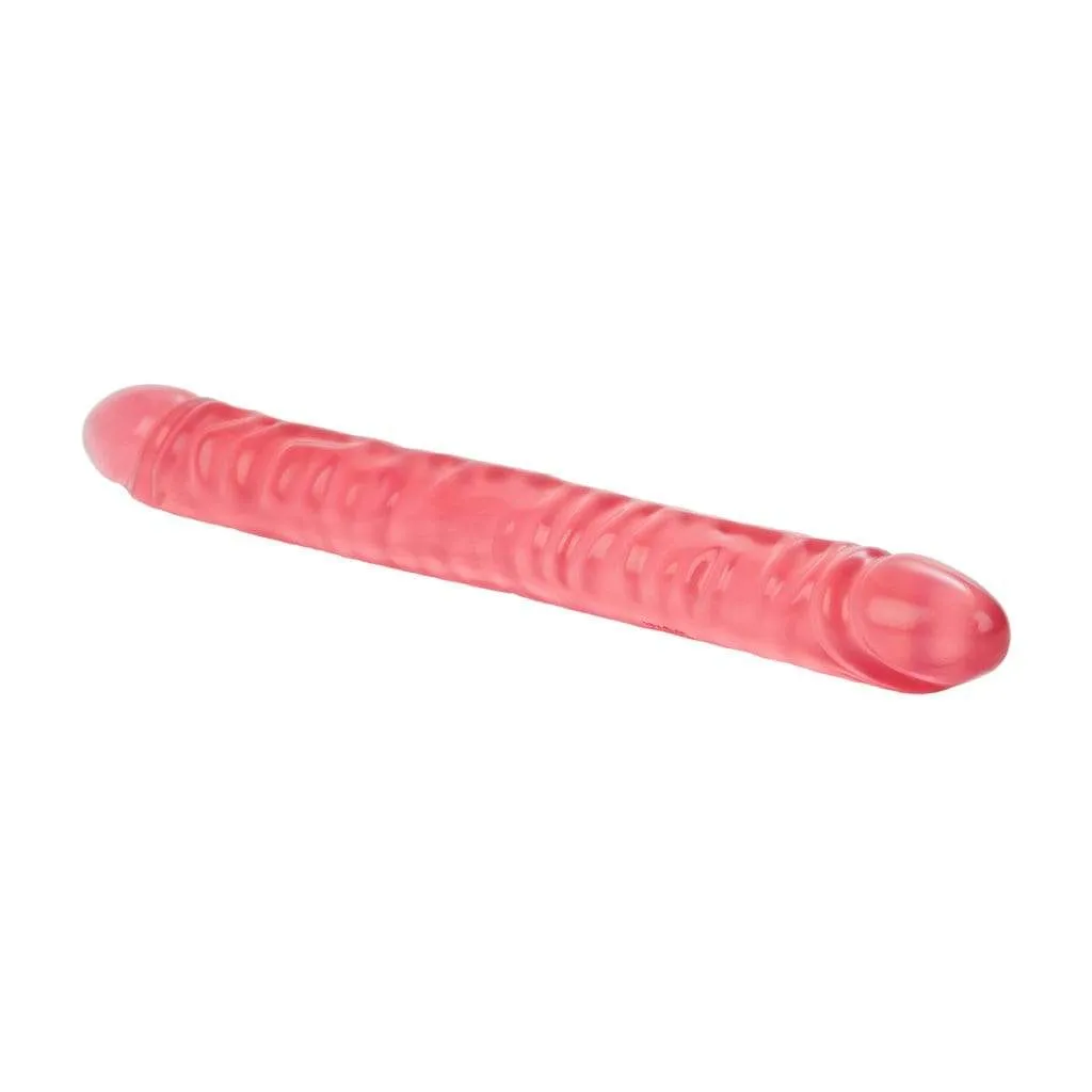 California Exotics - Translucence Veined Double Dong 17 (Pink)