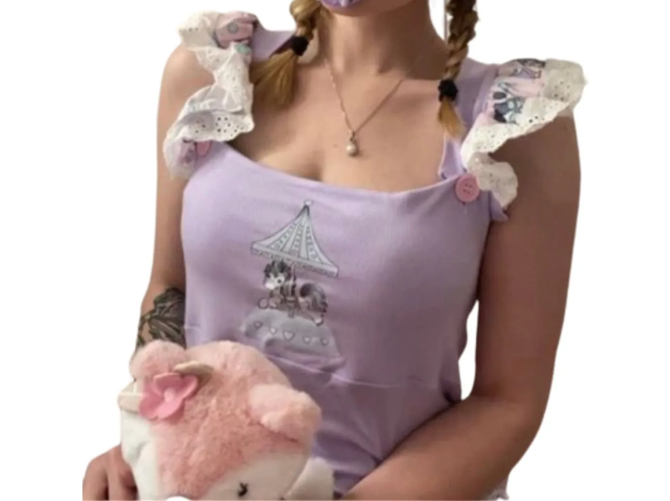 Carousel Ponies Ruffle Romper