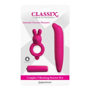 Classix 3-Piece Couples Vibrating Starter Kit Pink