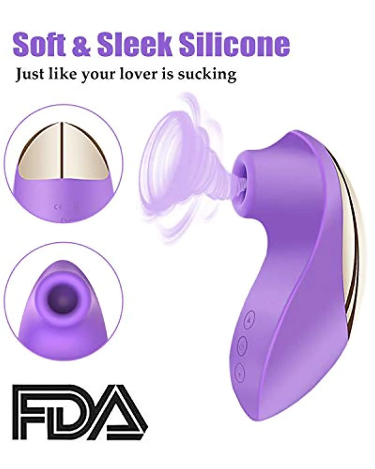Clitoral Breast Sucking Vibrator Stimulation Couples Adult Toy
