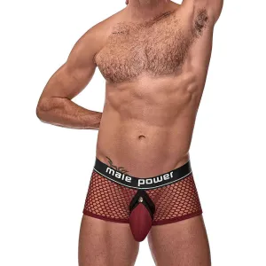 Cock Pit Net Mini Cock Ring Short - Extra Large - Burgundy