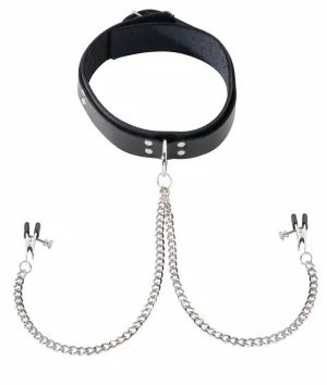 COLLAR W/ ATTACHED NIPPLE CLAMPS