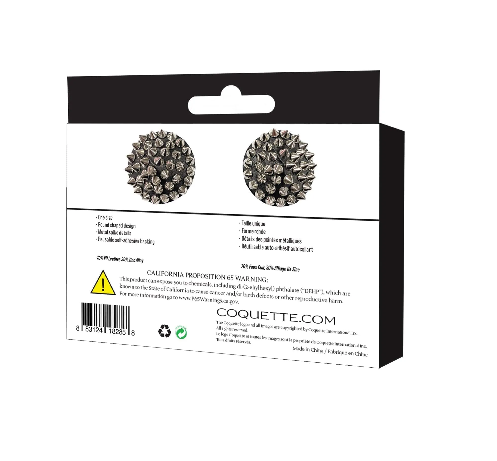 Coquette Round Spiked Pasties