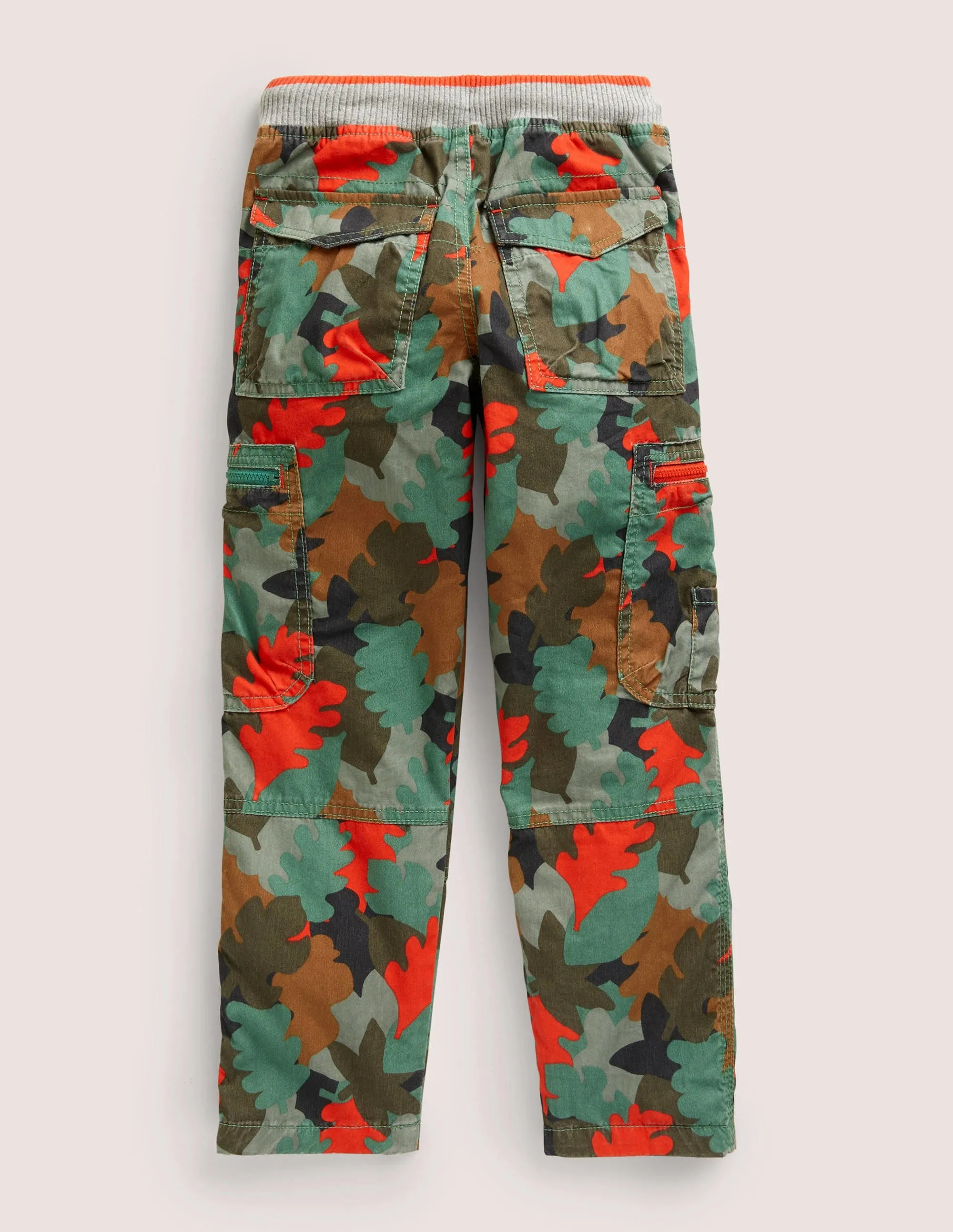 Cosy Lined Cargo Pants-Rosemary Autumn Leaf Camo
