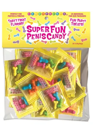 Cp Super Fun Penis Candy 25pc Bag