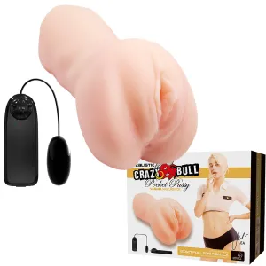 Crazy Bull Lea Vibrating Pocket Pussy Vagina Masturbator Stroker