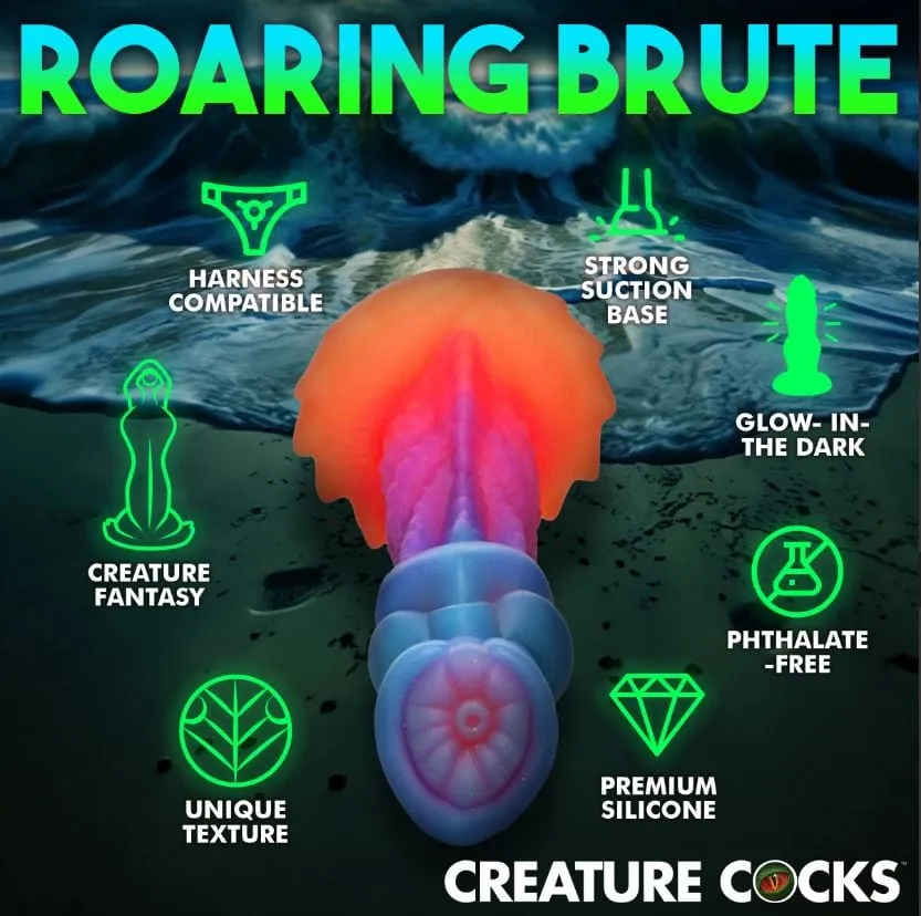 Creature Cocks Aqua-Cock Glow-In-The-Dark Silicone Dildo