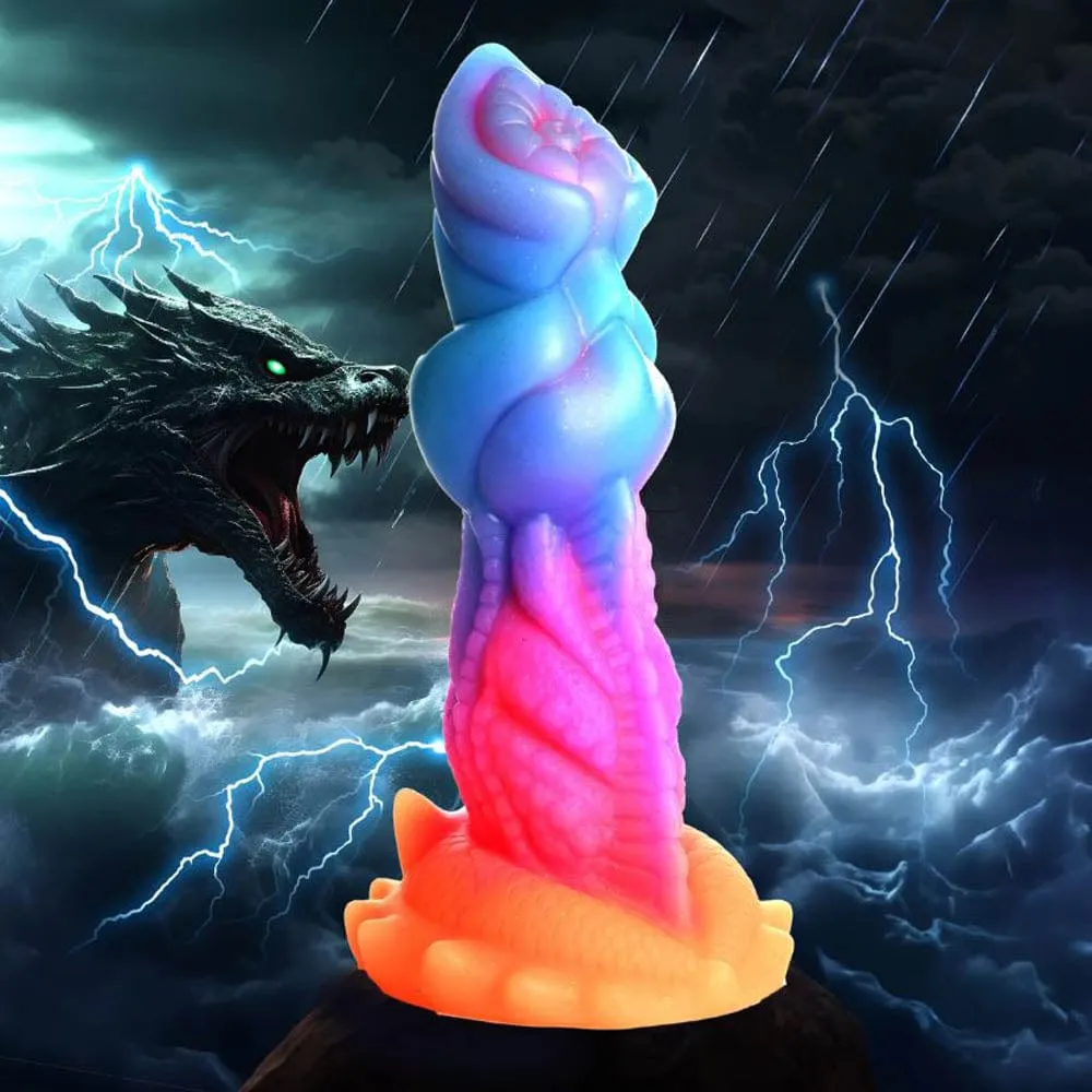Creature Cocks Aqua-Cock Glow-In-The-Dark Silicone Dildo