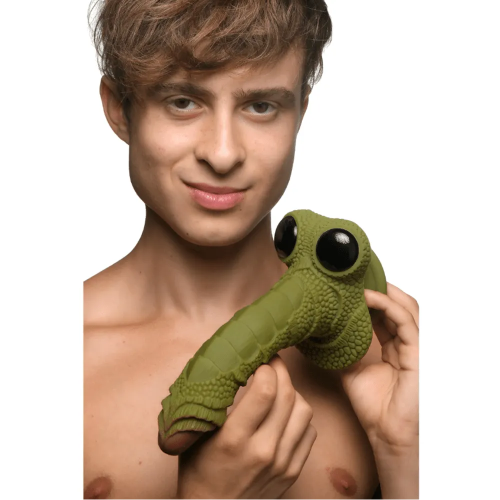 Creature Cocks Swamp Monster Green Scaly Silicone Dildo