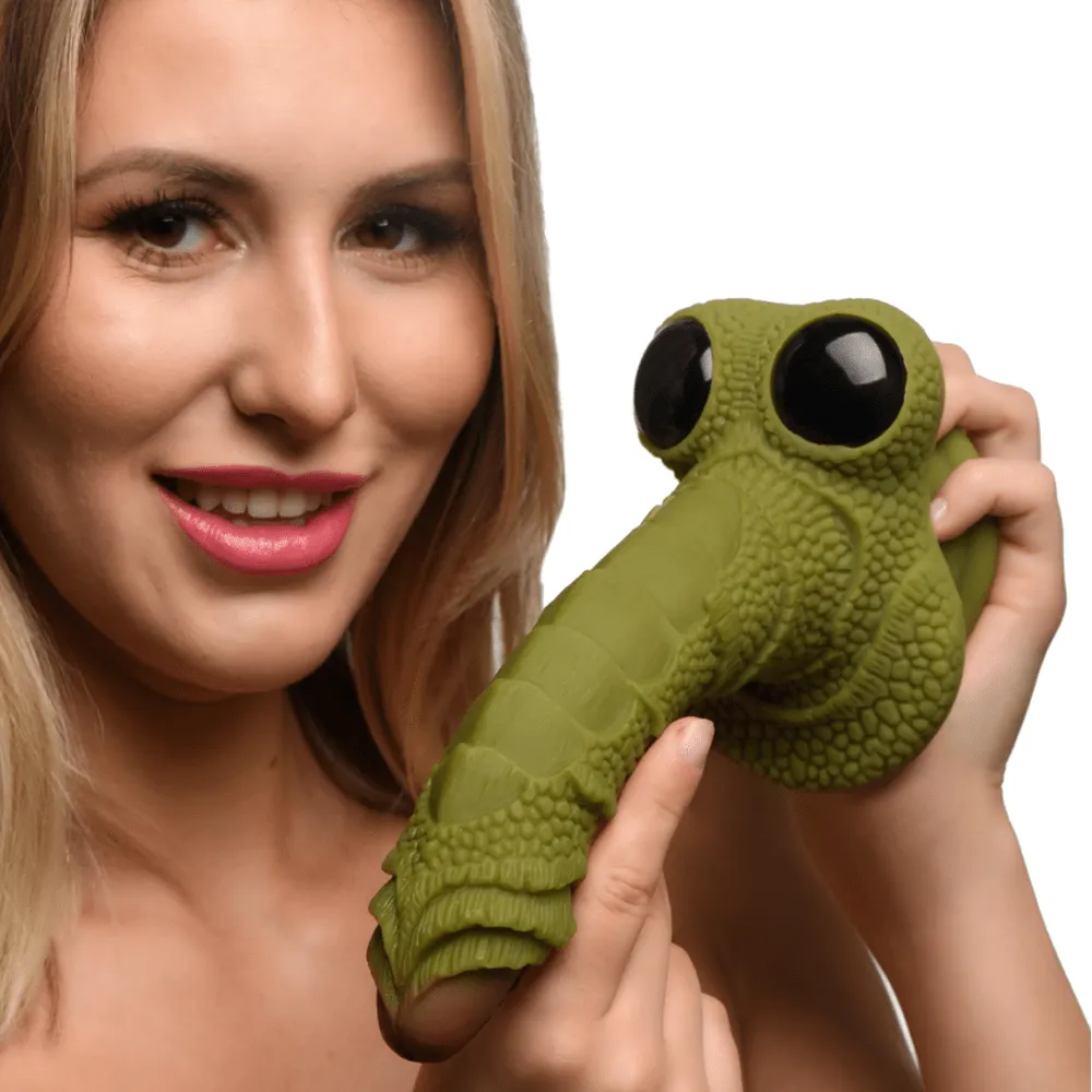 Creature Cocks Swamp Monster Green Scaly Silicone Dildo