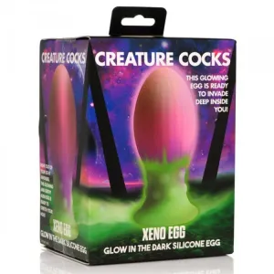 Creature Cocks Xeno Egg Glow in the Dark Silicone Egg