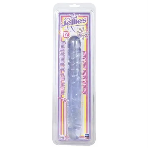 Doc Johnson - Crystal Jellies Jr. Double Dong 12 (Clear)