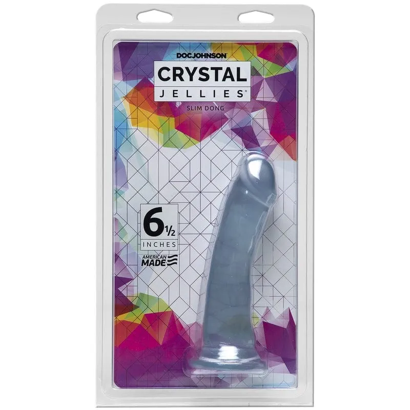 Doc Johnson Crystal Jellies Slim Dong 6.5 Dildo