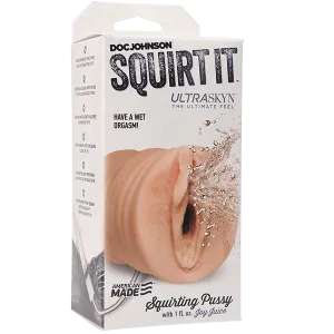 Doc Johnson Squirt It: Squirting Pussy Vanilla Stroker