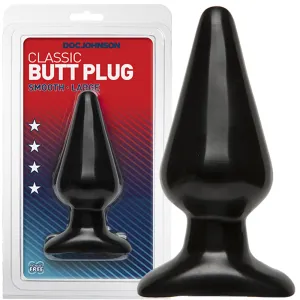 Doc Jonhson Classic Butt Plug Large Anal Dildo Black