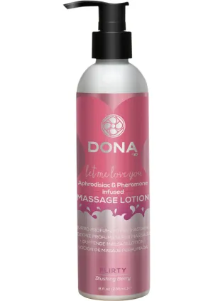 Dona Massage Lotion Blushing Berry 8oz