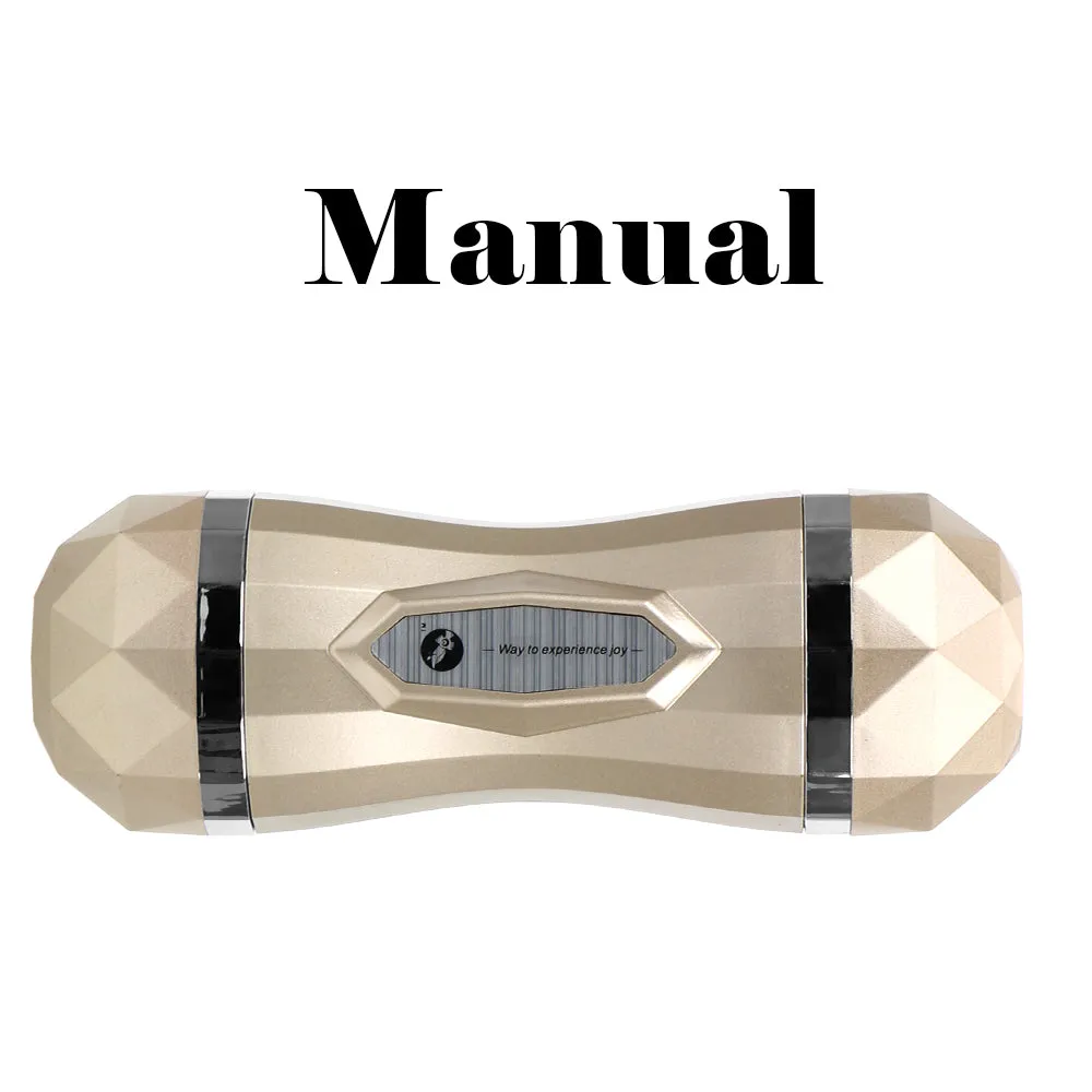 Double Heads Pocket Pussy And Mouth Sex Toy Men Masturbation Cup
