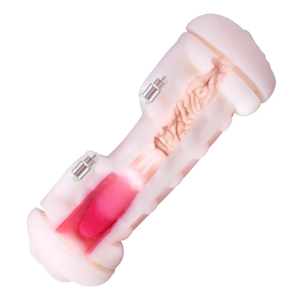 Double Heads Pocket Pussy And Mouth Sex Toy Men Masturbation Cup