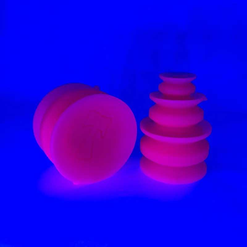 Double-sided suction cup UV Pink Sparkle small