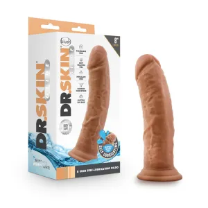 Dr. Skin Glide Realistic 8 in. Self-Lubricating Dildo Tan