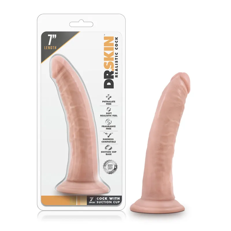 Dr. Skin Realistic 7 in. Dildo Beige