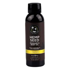 Earthly Body Hemp Seed Massage Oil Nag Champa