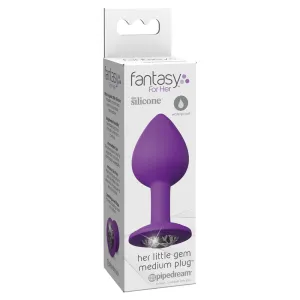 Fantasy For Her Silicone Her Little Gem Medium Plug Purple