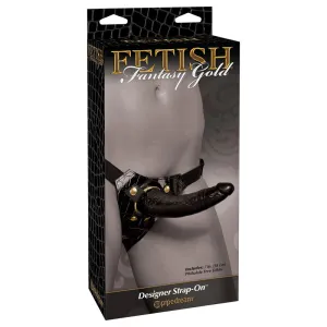 Fetish Fantasy Gold Designer Strap-On With 7 in. Dildo Black